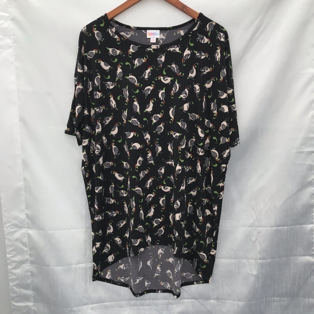LULAROE / Quail Print Tunic Size S